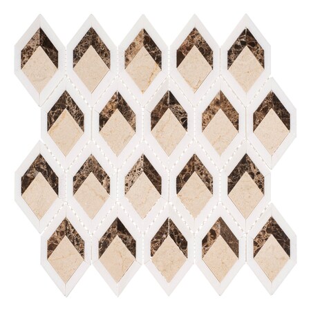 Andova Tiles SAMPLE Easton 5 x 3 Glass Novelty Mosaic Wall Floor Tile SAM-ANDEAS337